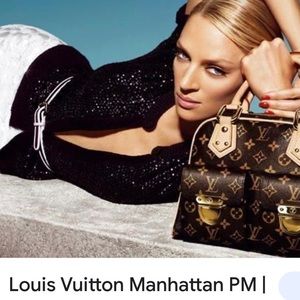 AUTHENTIC LOUIS VUITTON        Length:11.5”
Height:8”
Width:4.75”
Drop:5.5”